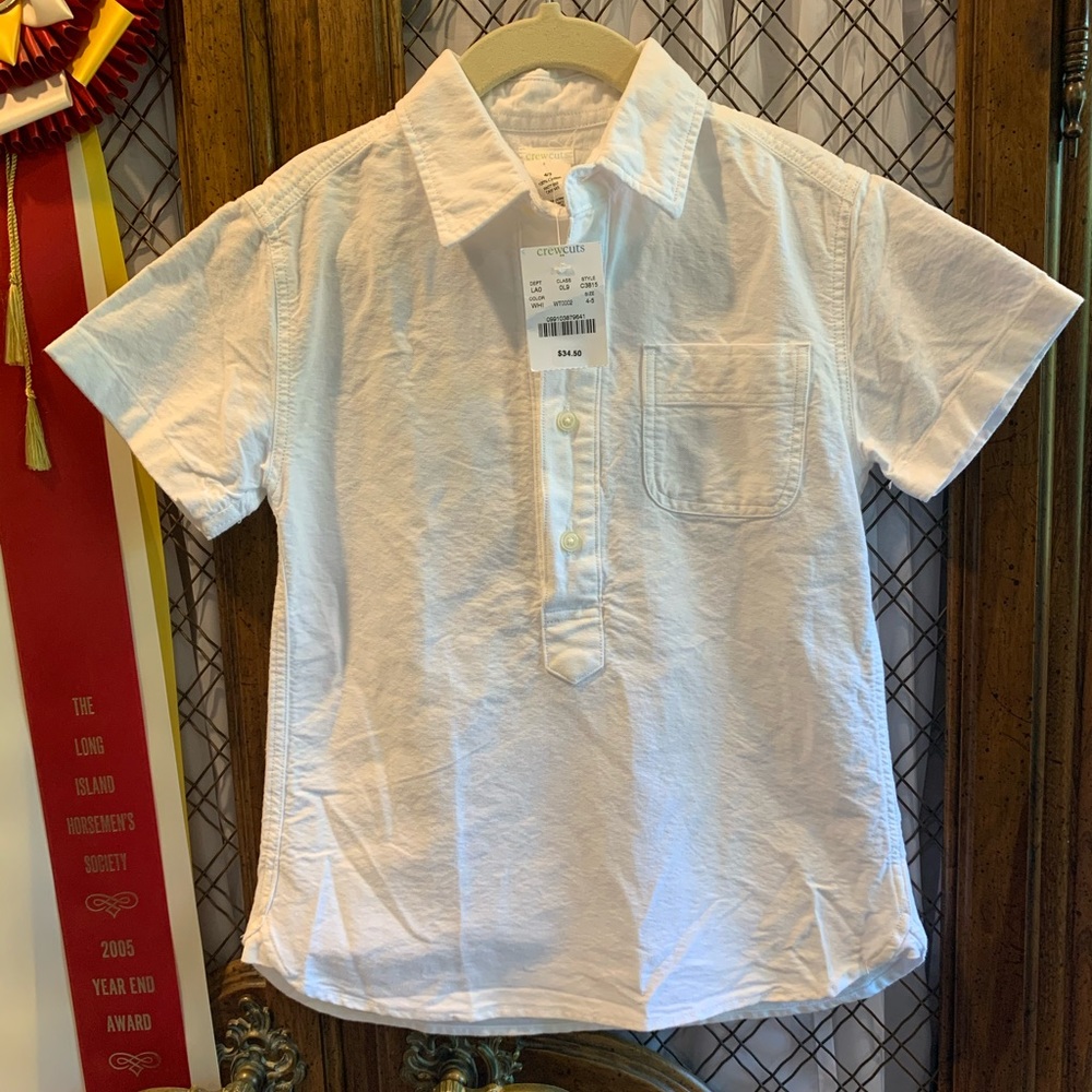 Little Boys Crewcuts Cotton Button Down 4/5